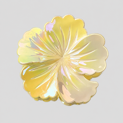 Iridescent Five-Petal Flower Hair Claw Clip