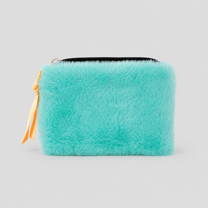 Plush Zippered Mini Storage Pouch