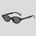 Tiny Oval Two Rivet Decor Retro Y2K Sunglasses