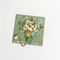 Gilded Floral Van Gogh Oil Painting Metal Bookmarks