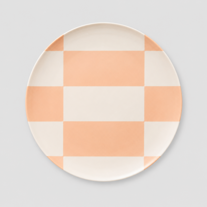 Gingham Dinner Plate