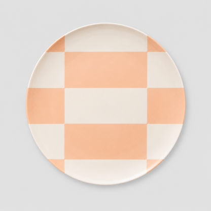 Gingham Dinner Plate