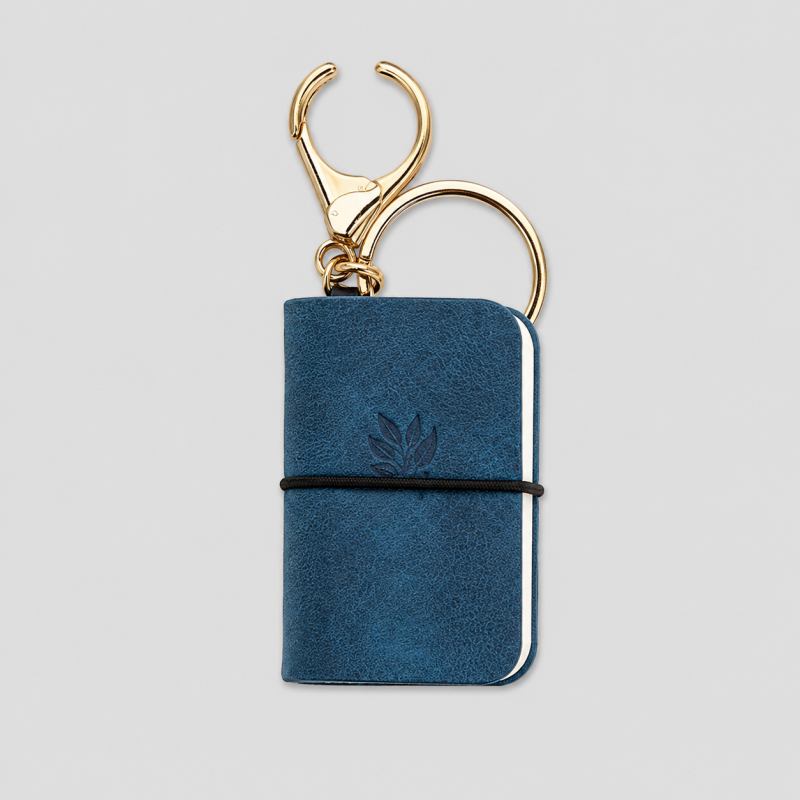 Bean Pocket Notebook Keychain