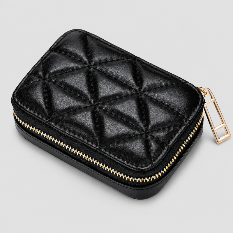 Quilted Jewelry Travel Case
