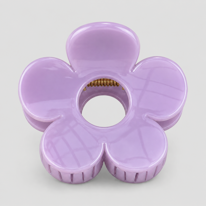 Marbled Flower Claw Clip