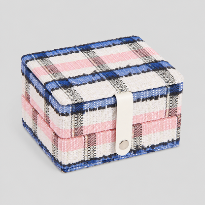 Plaid Travel Jewelry Box