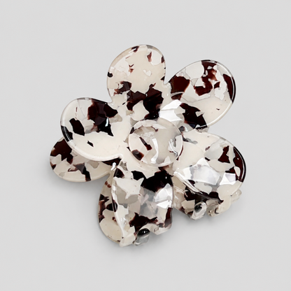 Floral Flower Shark Hair Claw Clip