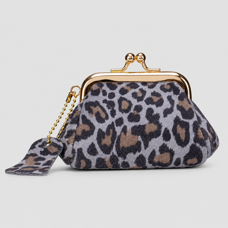 Leopard Kiss Lock Pouch