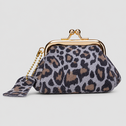 Leopard Kiss Lock Pouch