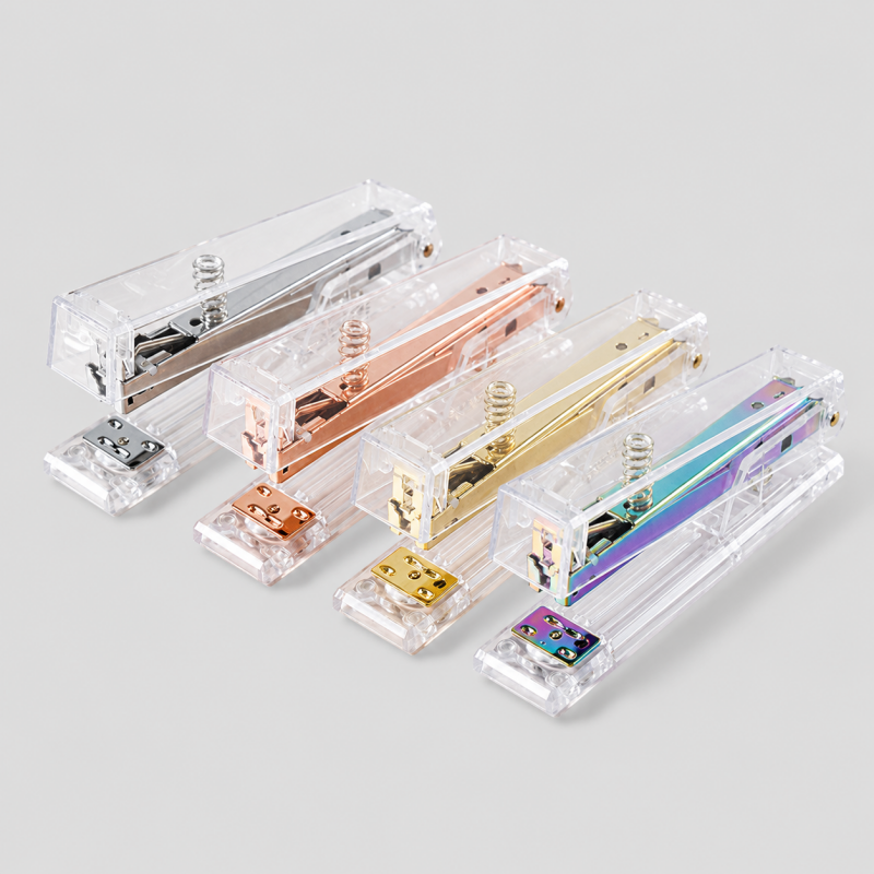 Rose Gold Transparent Stapler