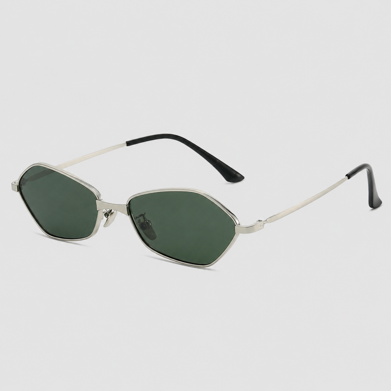Slim Hexagon Metal Fashion Sunglasses