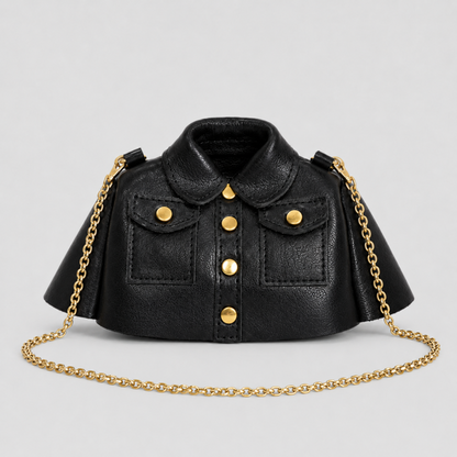 Mini Pleated Shirt Crossbody Bag