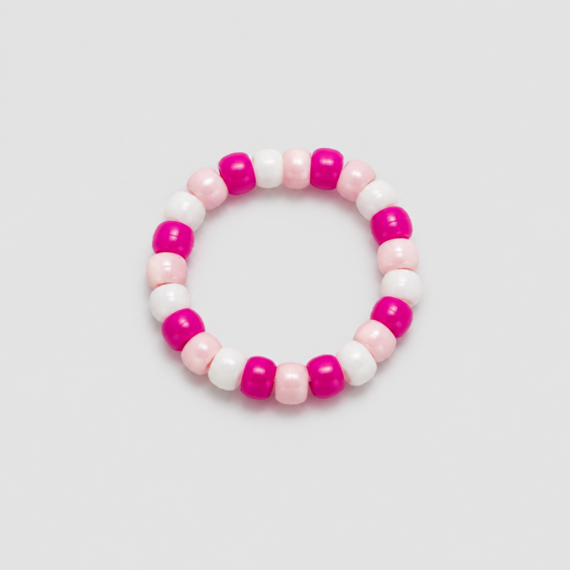 Pink Tones Flower Bead Ring