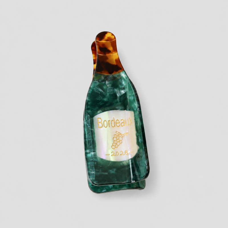 Wine Bottle Hair Claw Clip