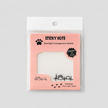 Paw Print Sticky Notes