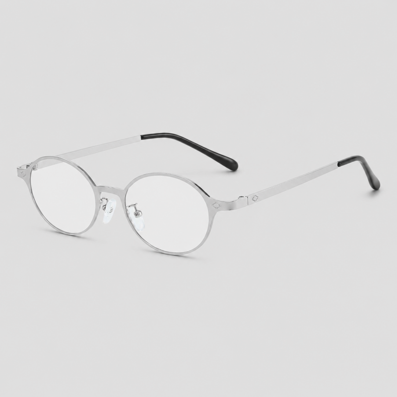 Slim Oval Metal Fashion Sunglasses