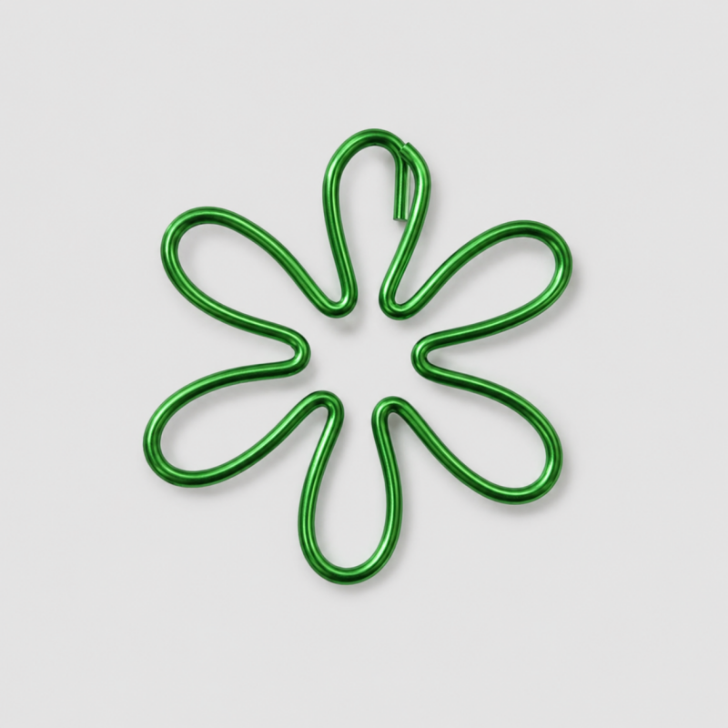 10 PCS Creative Flower Shape Metal Paper Clips
