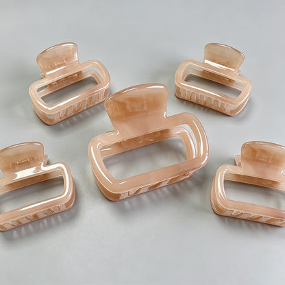 Square Hollow Hair Claw Clip