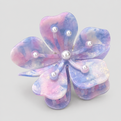 Pearl Flower Claw Clip