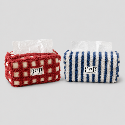 Gingham Tissue Box Cover