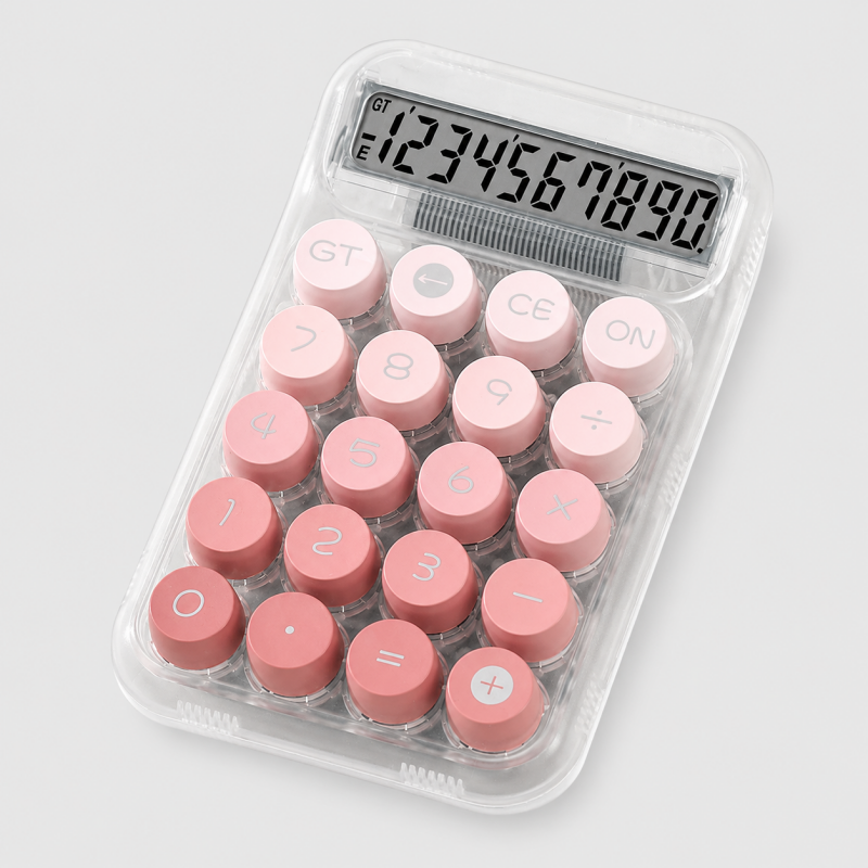 Transparent Button Mini Calculator