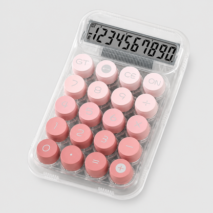 Transparent Button Mini Calculator