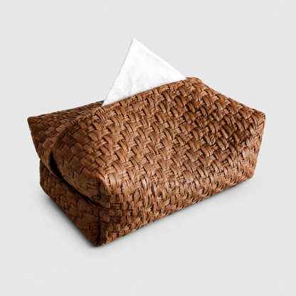 Faux Straw Tissue Box