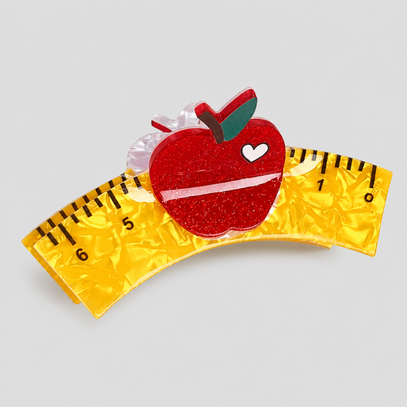 Back To School Theme Hair Claw Clips
