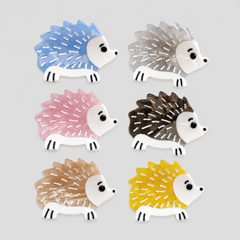 Hedgehog Mini Hair Claw Clip