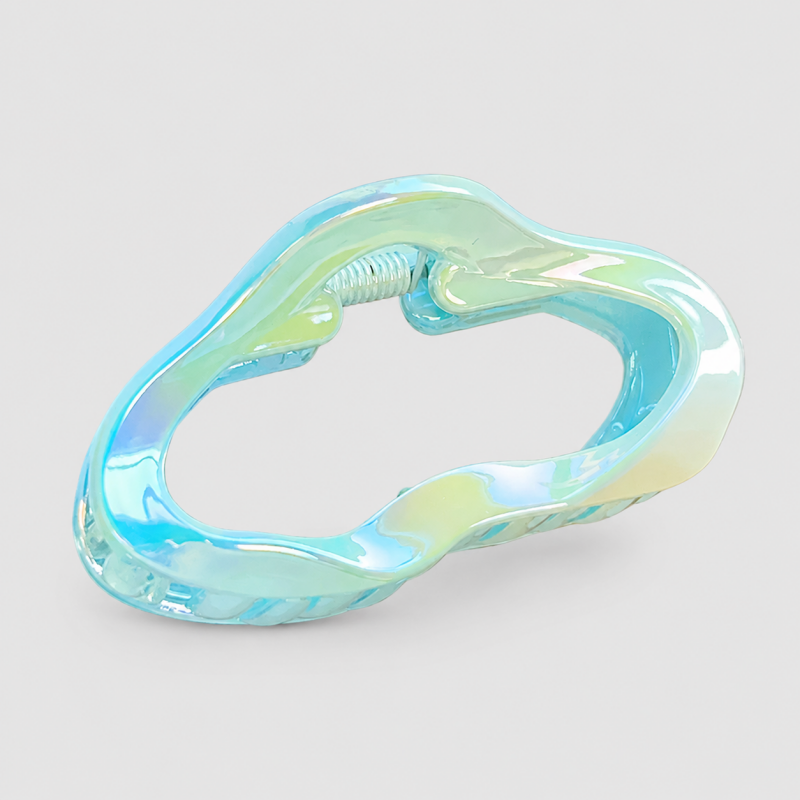 Iridescent Hollow Hair Claw Clip