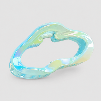Iridescent Hollow Hair Claw Clip