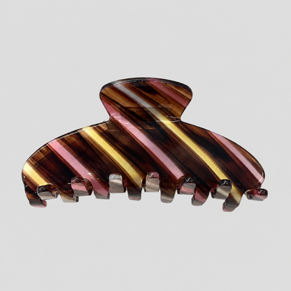Striped Jelly Claw Clip