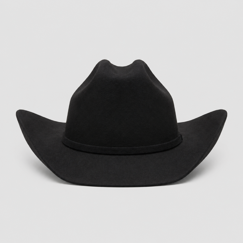 Heavy-duty Faux Suede Hardware Cowboy Hat