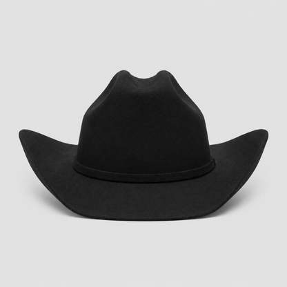 Heavy-duty Faux Suede Hardware Cowboy Hat
