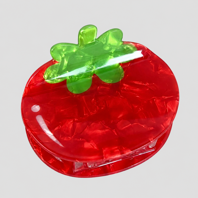 Vegetable & Fruit Marbled Hair Claw Clip
