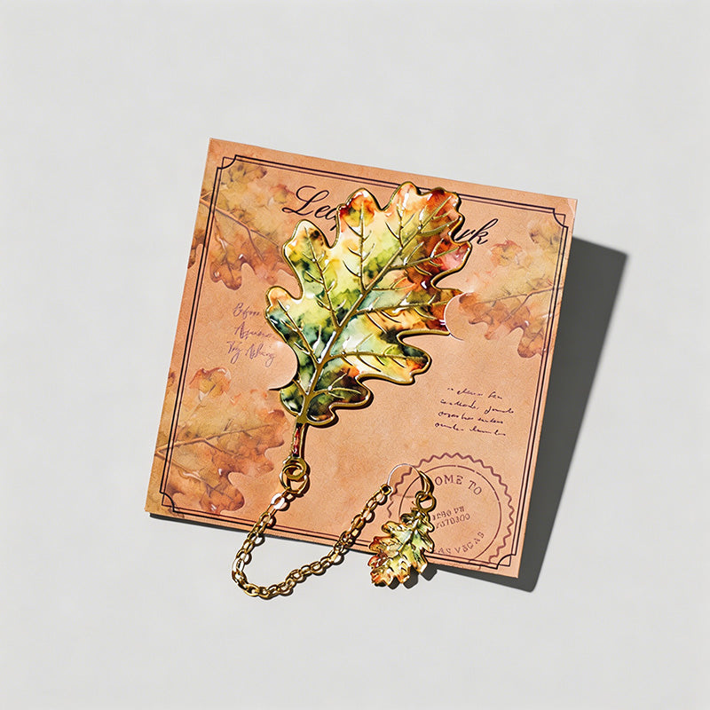 5 Random Retro Oil Painting Floral Metal Paper Clips Sets