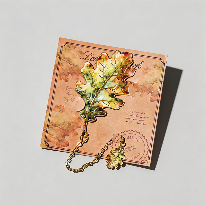 5 Random Retro Oil Painting Floral Metal Paper Clips Sets