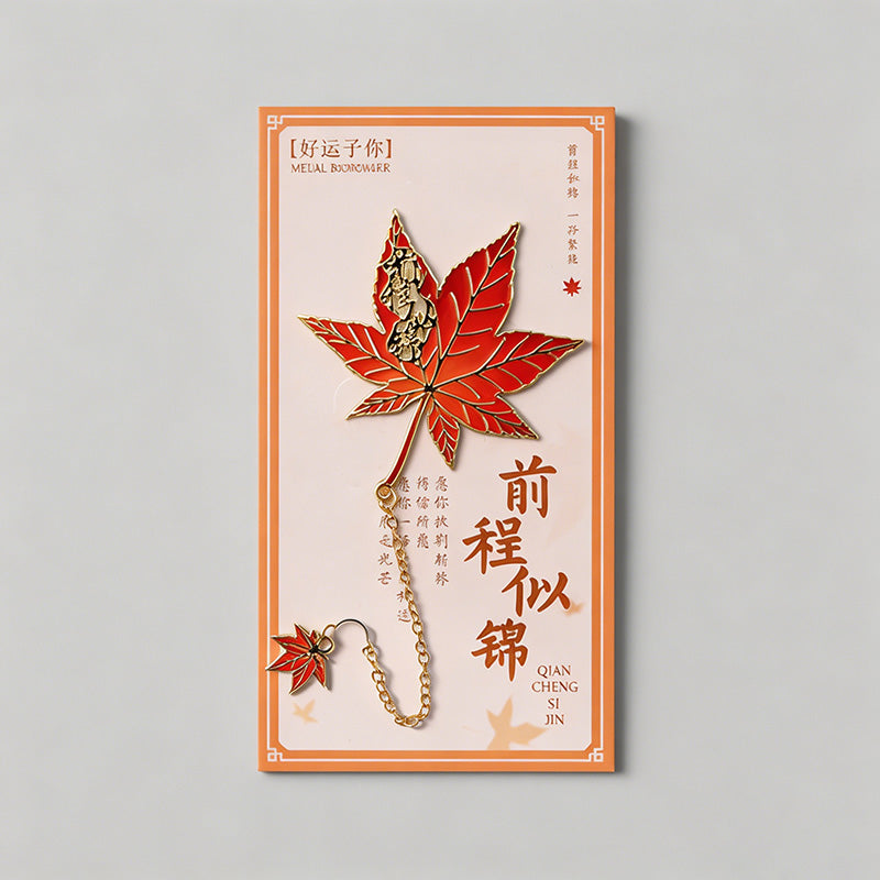 5 Random Retro Oil Painting Floral Metal Paper Clips Sets