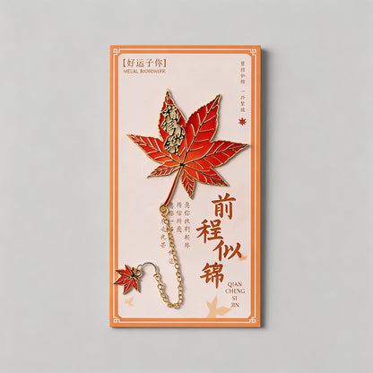 5 Random Retro Oil Painting Floral Metal Paper Clips Sets