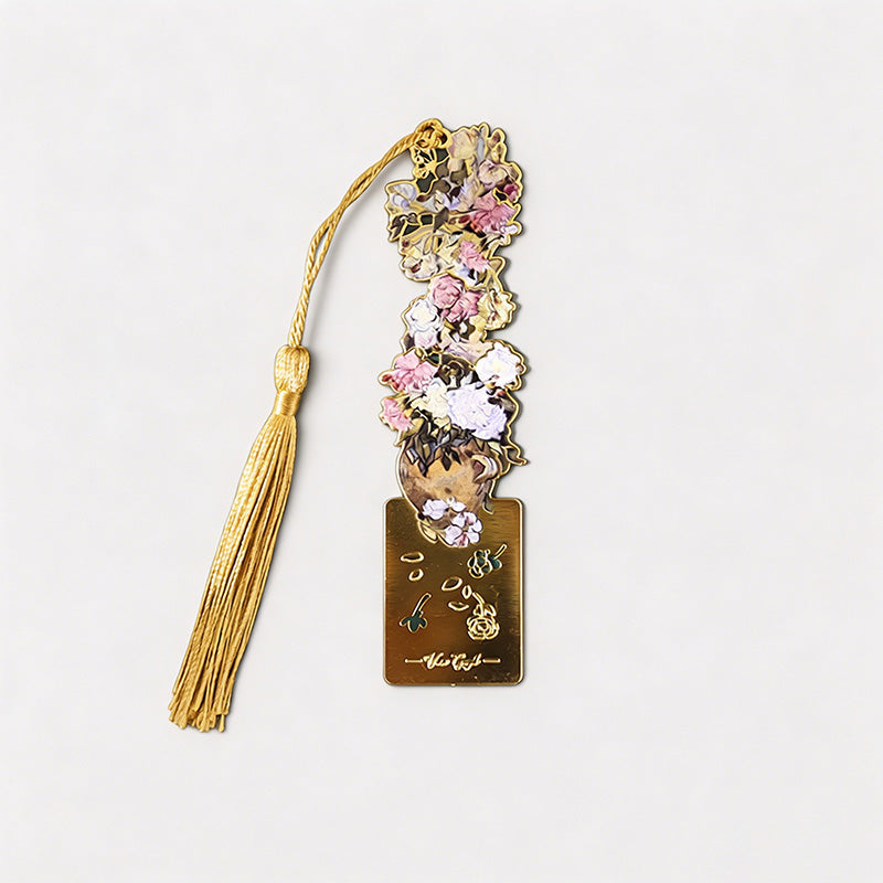 Impression Floral Metal Bookmarks