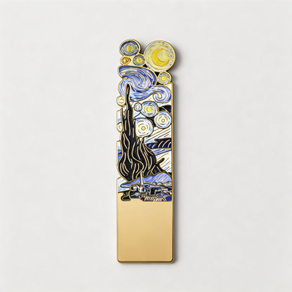 5 Random Retro Oil Painting Floral Metal Paper Clips Sets