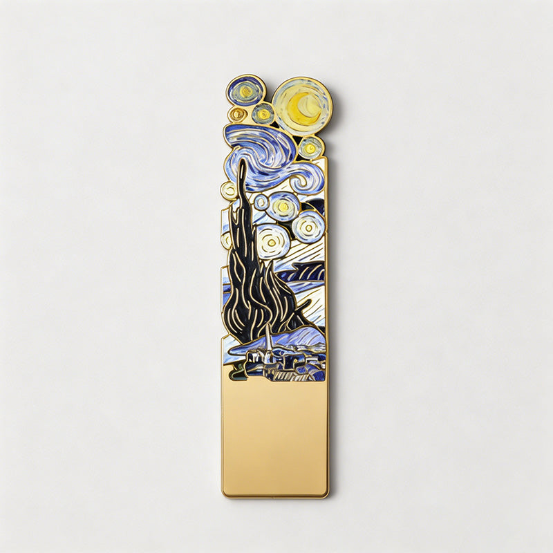 Impression Floral Metal Bookmarks