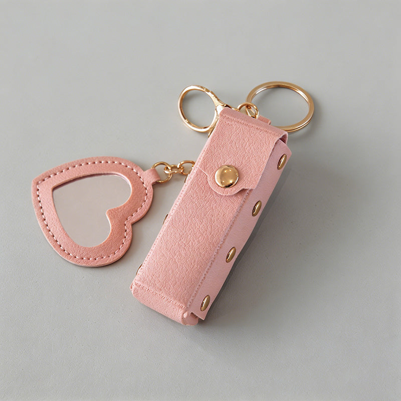Portable Heart Shaped Mini PU - Shopdayla Wholesale - #0882