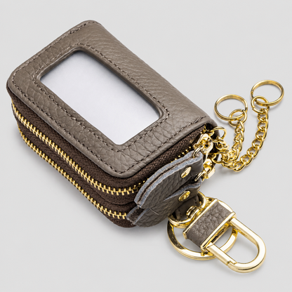 Double Zip Key Pouch