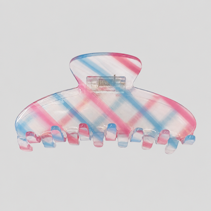 Striped Jelly Claw Clip