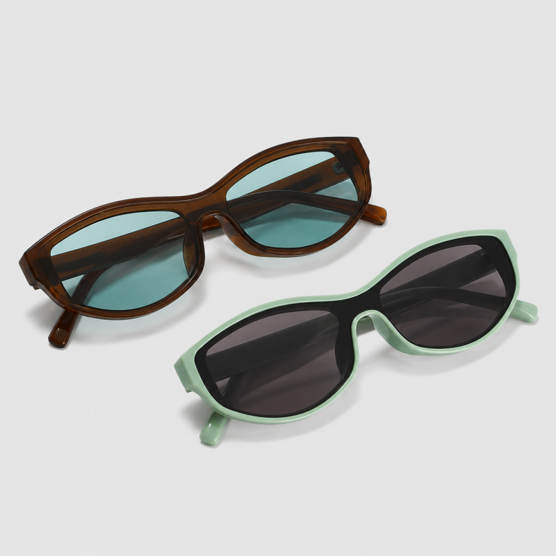 Y2K Slim Small Oval Fashion Sunglasses