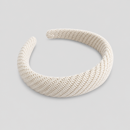 Solid Color Knitted Wide Fabric Headband