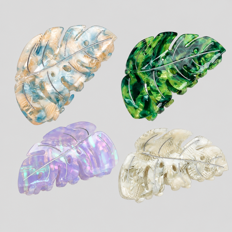 Leaf Shape Large Hair Claw Clip