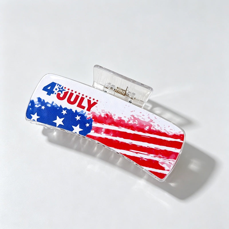 Independence Day Print Hair Clip