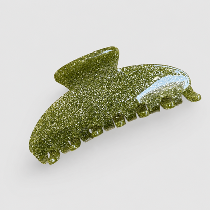 Glitter Marbled 7-Tooth Large Shark Hair Claw Clip